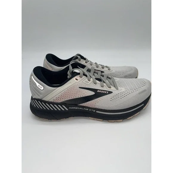 Brooks Adrenaline GTS 22 Womens Running Shoes Gray Athletic Sneakers Size 8.5B - Picture 2 of 12